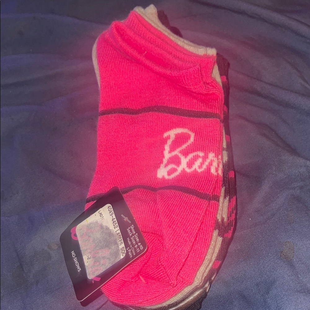 Ladies Barbie 5 pack socks NWT